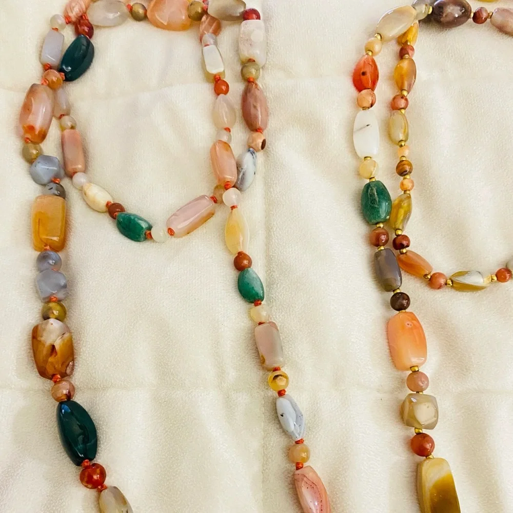 Vintage Glass Quartz/ crystals necklaces